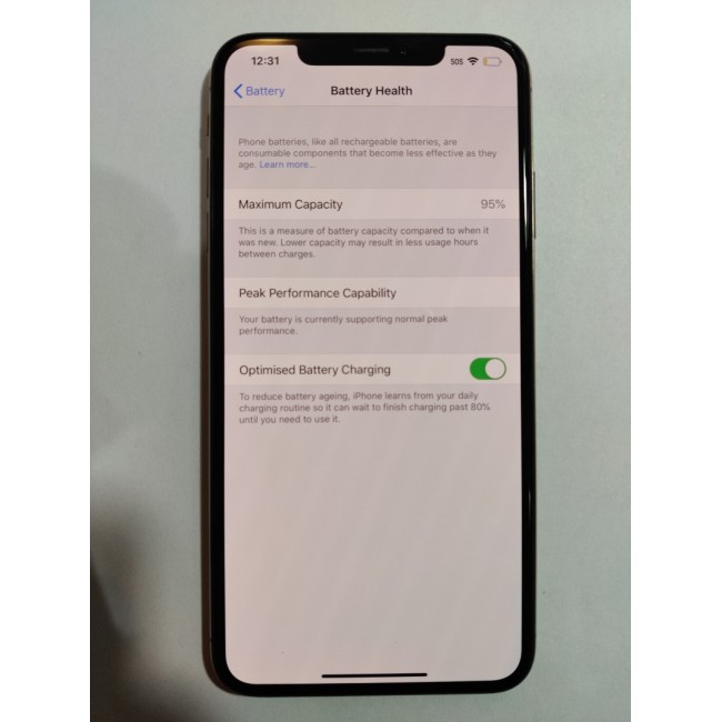 Excellent Condition Apple iPhone XS Max 64gb Tiny Crack on Screen