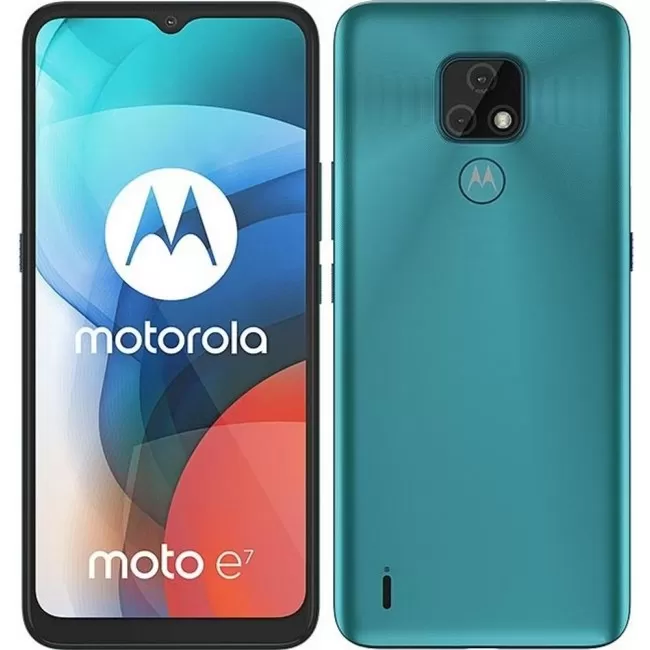 Buy Refurbished Motorola Moto E7 (32GB) in Aqua Blue Buy Refurbished Motorola Moto E7 (32GB) in Aqua Blue